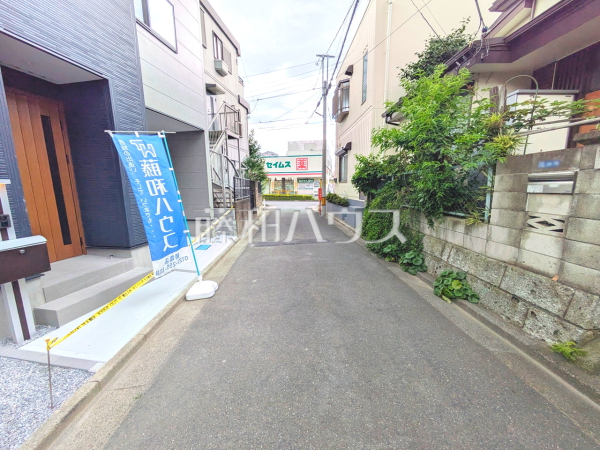 接道状況および現場風景　【志木市柏町６丁目】