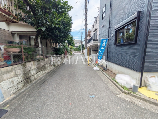 接道状況および現場風景　【志木市柏町６丁目】