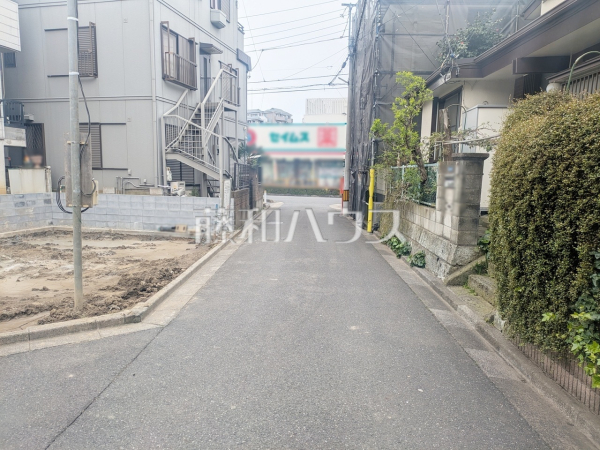 接道状況および現場風景　【志木市柏町６丁目】