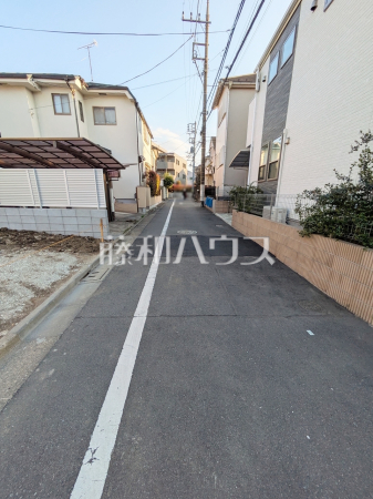 接道状況および現場風景　【練馬区向山４丁目】