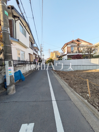 接道状況および現場風景　【練馬区向山４丁目】