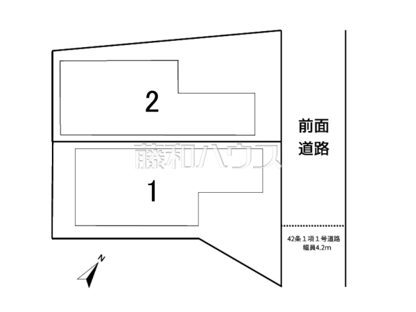 全体区画図　【福岡市東区舞松原２丁目】