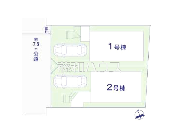 全体区画図　【福岡市西区福重５丁目】