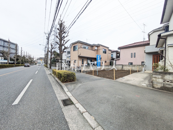 接道状況および現場風景　【昭島市中神町】