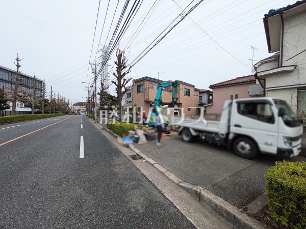 接道状況および現場風景　【昭島市中神町】