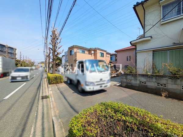 接道状況および現場風景　【昭島市中神町】