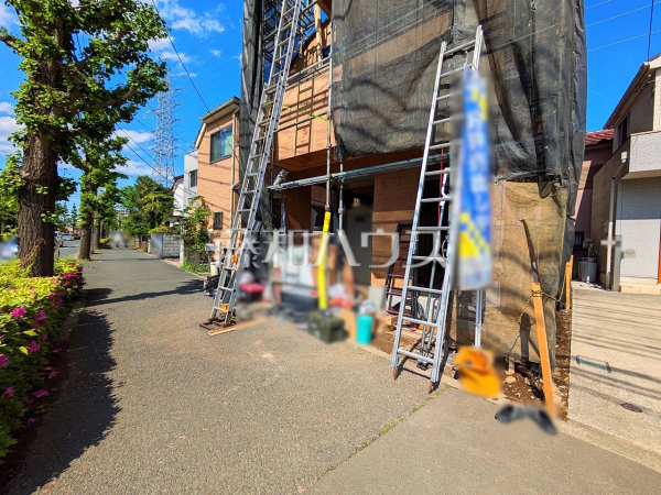 接道状況および現場風景　【昭島市中神町】