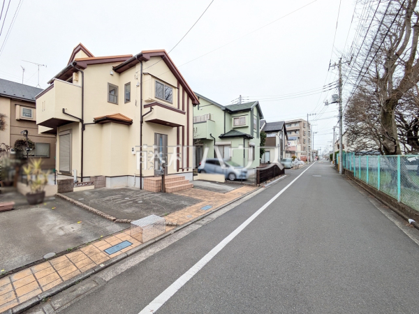 接道状況および現場風景　【立川市若葉町２丁目】