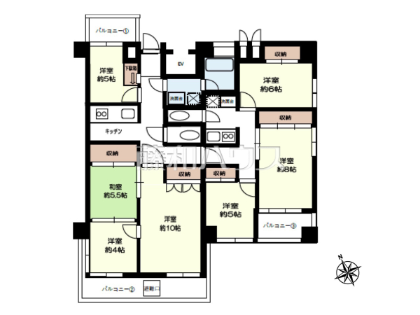 間取図　【ハイマート第2聖蹟桜ヶ丘】