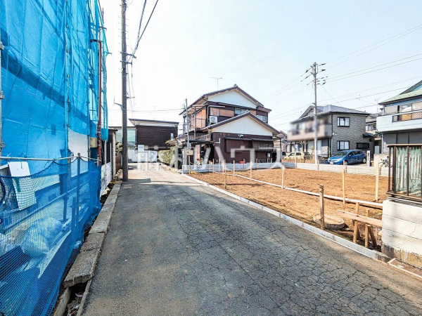 接道状況および現場風景　【清瀬市野塩４丁目】