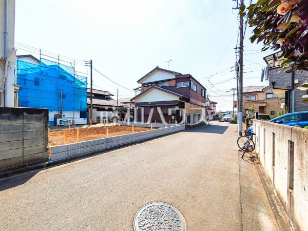 接道状況および現場風景　【清瀬市野塩４丁目】