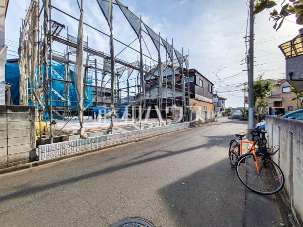 接道状況および現場風景　【清瀬市野塩４丁目】