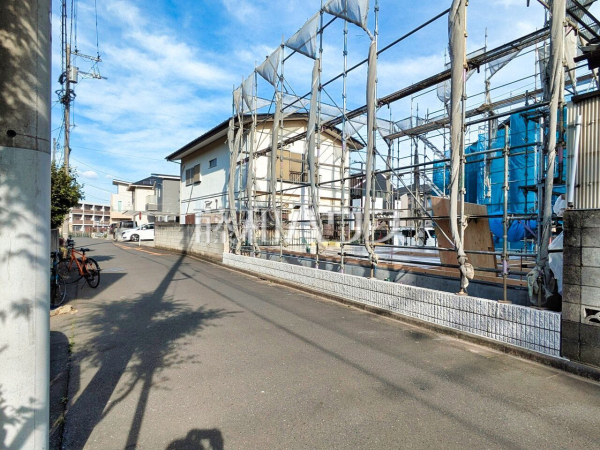 接道状況および現場風景　【清瀬市野塩４丁目】