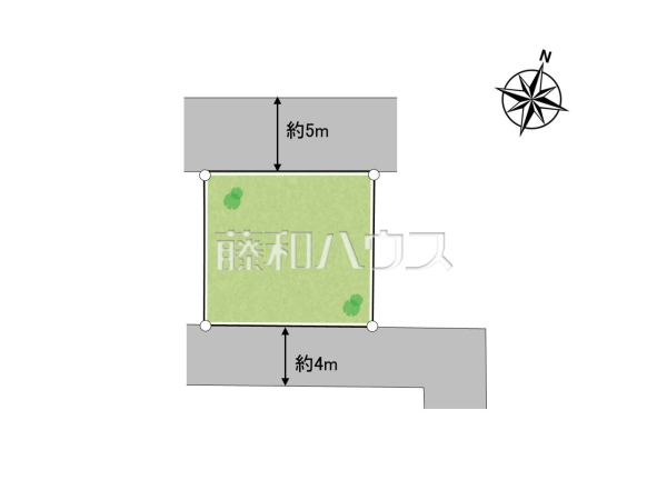 全体区画図　【清瀬市野塩４丁目】建物面積100㎡超の大型４LDK！カースペース2台分♪2路線使えて便利な立地です。