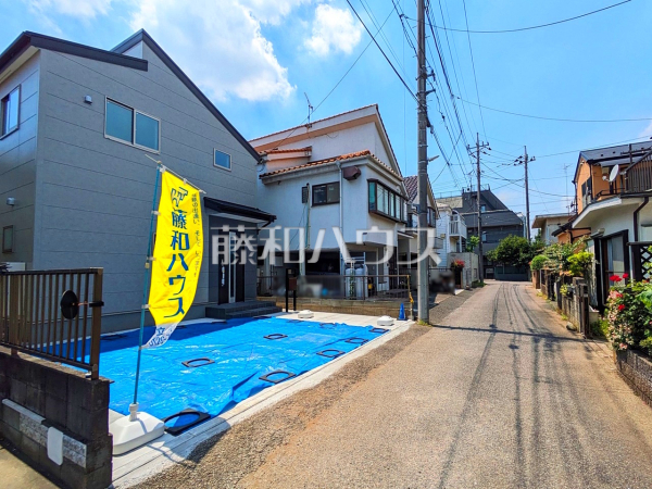 接道状況および現場風景　【昭島市中神町】