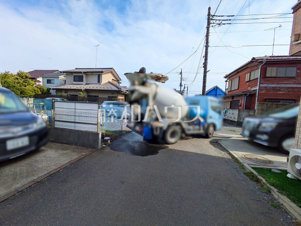 接道状況および現場風景　【小平市学園東町】