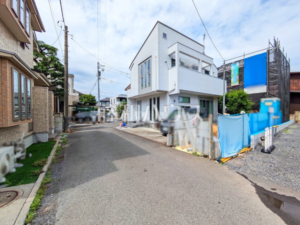 接道状況および現場風景　【小平市学園東町】
