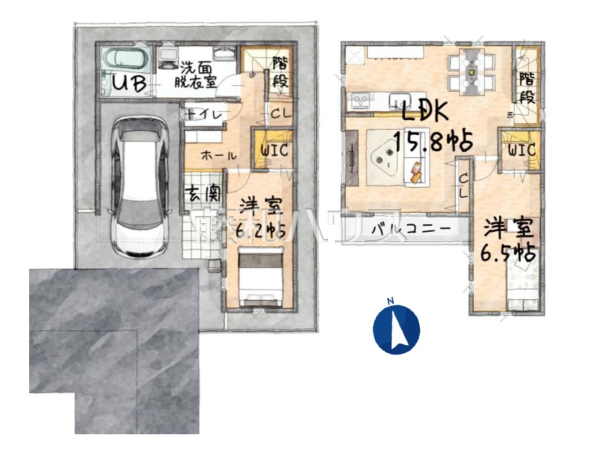 間取図　【所沢市大字松郷】