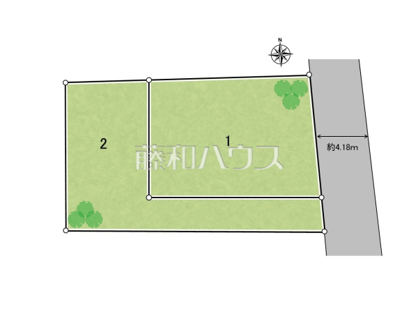 全体区画図　【所沢市大字久米】