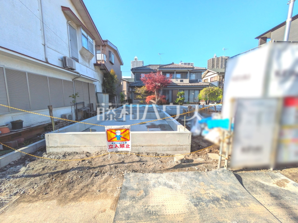 1号棟　外観　【所沢市寿町】 ここに住む方を想像して、着々と建築しております！ 