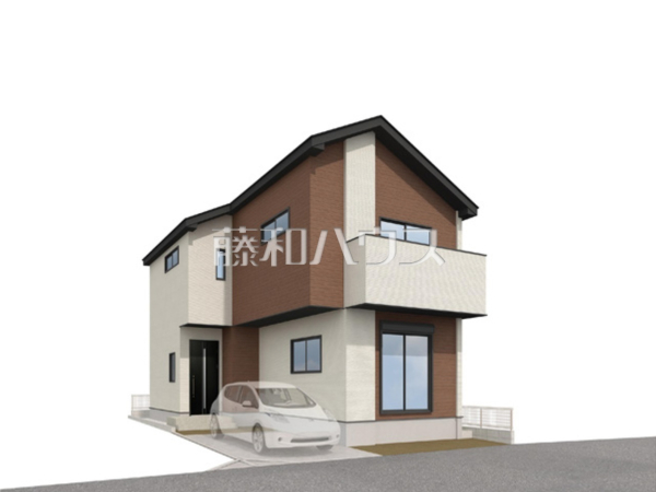 2号棟　完成予想図（外観）　【所沢市寿町】 見学はしたいけど、なかなか時間が取れない・・・そんな方に出勤前や仕事終わりにマイホームを見学できるサポートをいたします。 