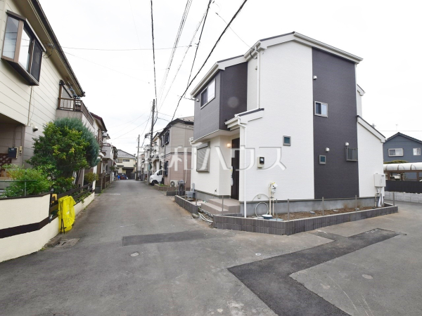接道状況および現場風景　【所沢市西狭山ケ丘１丁目】