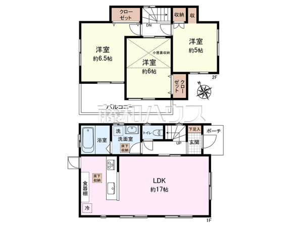 間取図　【所沢市西狭山ケ丘１丁目】