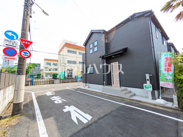 1号棟　接道状況および現場風景　【八王子市元本郷町１丁目】