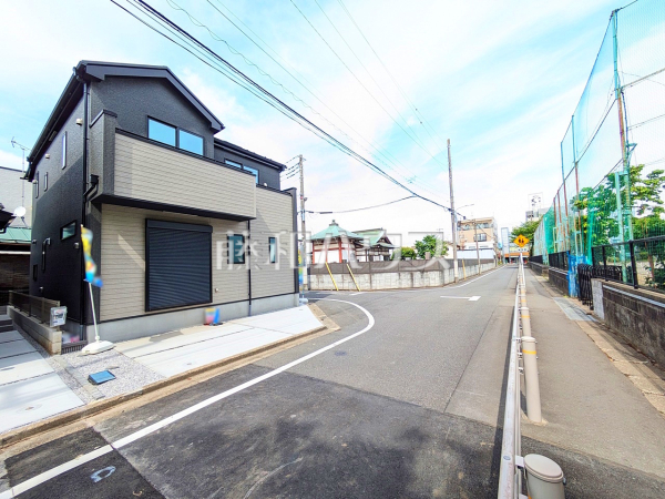 1号棟　接道状況および現場風景　【八王子市元本郷町１丁目】