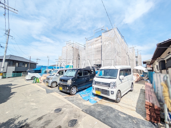 3号棟　接道状況および現場風景　【福岡市南区大平寺２丁目】