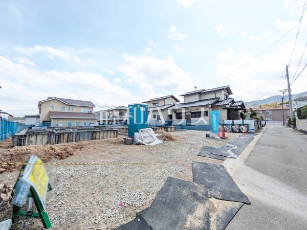 1号棟　接道状況および現場風景　【福岡市南区大平寺２丁目】