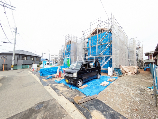 3号棟　接道状況および現場風景　【福岡市南区大平寺２丁目】