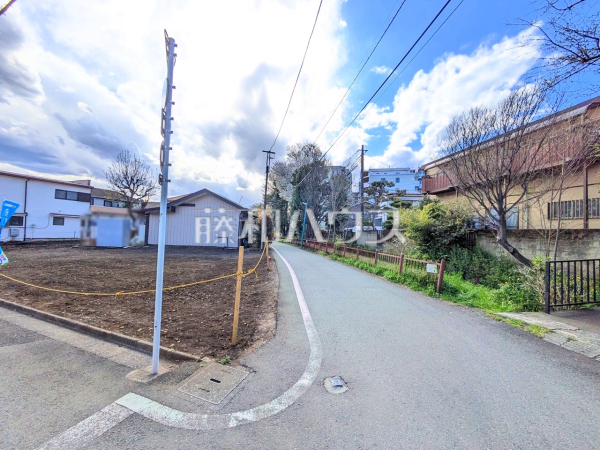 接道状況および現場風景　【小平市小川西町３丁目】