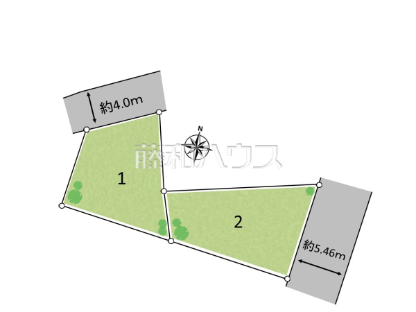 全体区画図　【小平市小川西町３丁目】