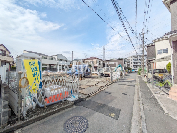 接道状況および現場風景　【立川市柴崎町５丁目】
