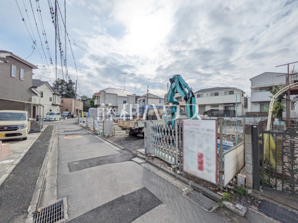接道状況および現場風景　【立川市柴崎町５丁目】