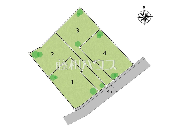全体区画図　【立川市柴崎町５丁目】