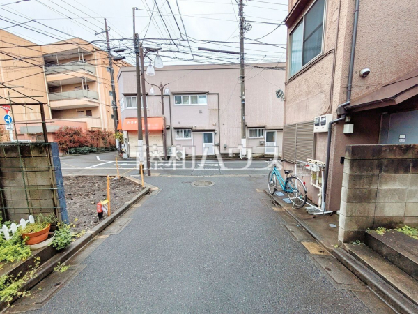 接道状況および現場風景　【中野区江原町２丁目】