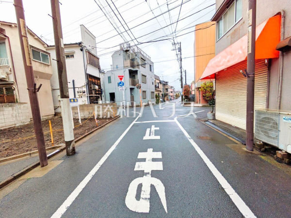 接道状況および現場風景　【中野区江原町２丁目】