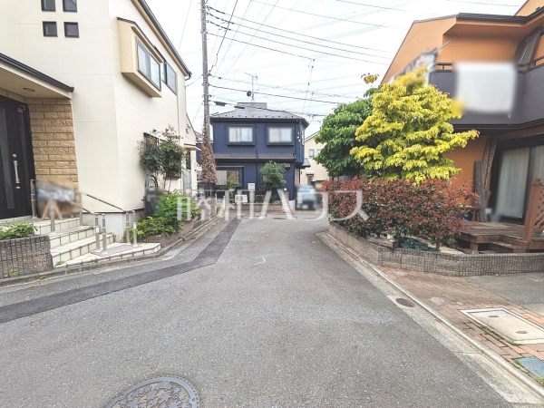 接道状況および現場風景　【新座市片山３丁目】
