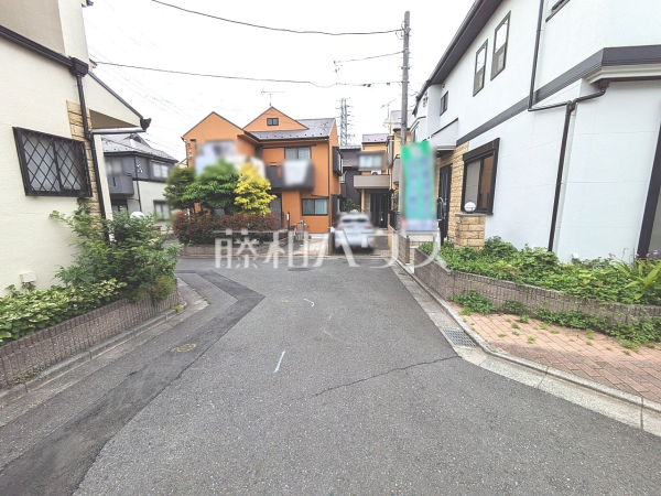 接道状況および現場風景　【新座市片山３丁目】