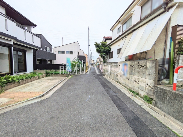 接道状況および現場風景　【新座市片山３丁目】