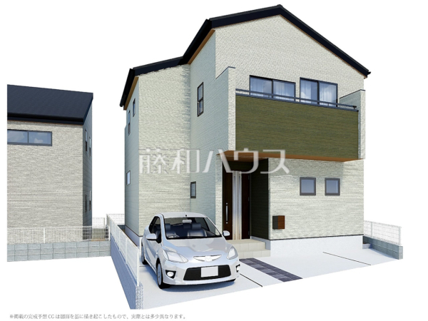 1号棟　完成予想図（外観）　【小平市小川西町３丁目】