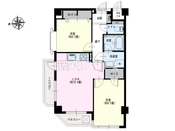 間取図　【ライオンズマンション阿佐ヶ谷第2】