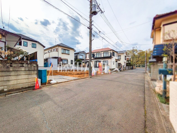 接道状況および現場風景　【清瀬市竹丘２丁目】