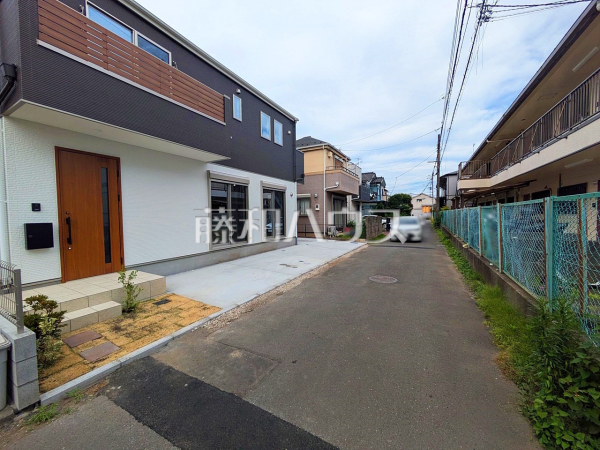 接道状況および現場風景　【小平市回田町】