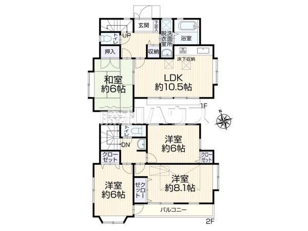 間取図　【多摩市連光寺６丁目】
