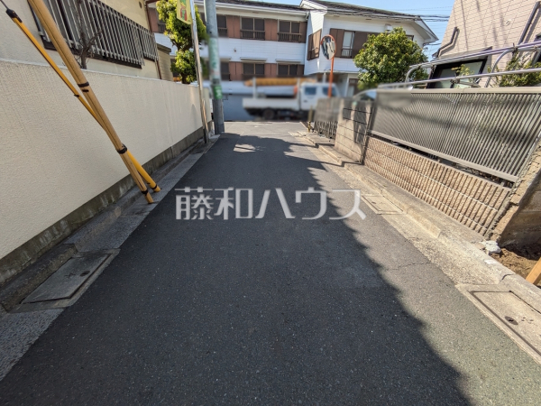 接道状況および現場風景　【練馬区東大泉７丁目】