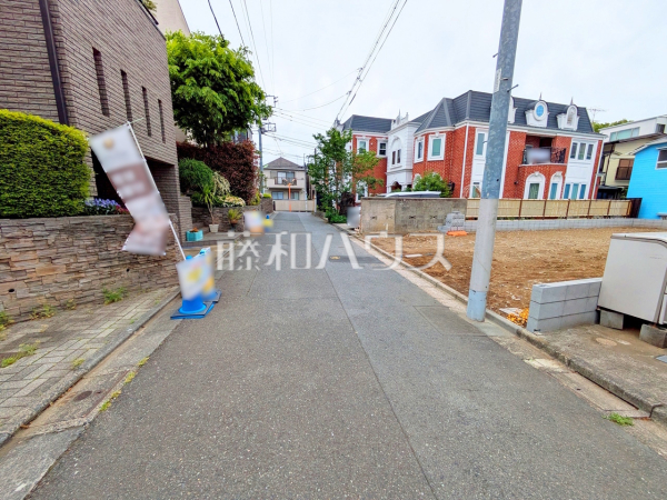 接道状況および現場風景　【世田谷区松原５丁目】