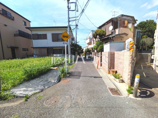 接道状況および現場風景　【世田谷区若林３丁目】
